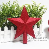 61 Childrens Festival Dance Performance Props Pentagram Red Gold Powder Five Stars Silver Color Golden Stars Christmas Decorations
