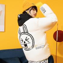 KAKAO joint 361-degree female short down jacket 2021 Winter bread Thickened Warm Comfort Jacket Woman