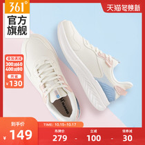 361 womens shoes sneakers autumn winter 2021 new casual leather waterproof running shoes 361 ° shock-absorbing running shoes women