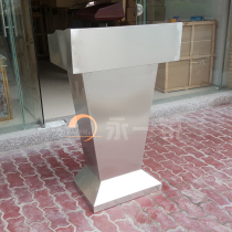 Property service desk stainless steel podium welcome desk hotel security reception desk desk desk desk