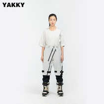 YAKKY21 22 new veneer ski pants splicing male and female same waterproof windproof non-back with pants