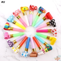 Creative childrens toys cute dragon whistle telescopic whistle blowing roll baby birthday party cheer Horn