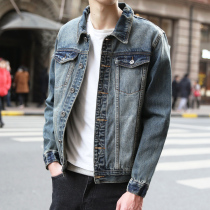 Denim coat mens Korean fashion top 2020 Spring Autumn Tide brand casual European and American street loose jacket men