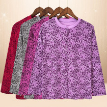 Thickened Autumn Clothes Lady Pure Cotton Mom Middle-aged older Fat Man Gats Step up overweight cotton inside and outside wearing cardicotton sweatshirt