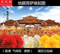 Every day happy Tibetan bodhisattva origin map high definition lotus pond origin map protection motorcycle support dragon ticket burning paper