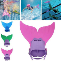 Mermaid Web - Connected Childrens Frog Shoes Monolithic whale tail fins swimming training flippers factory direct sales