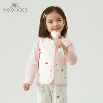 Inn Baby Horse Chia Cardiovert Jacket Light Thin Comfort Boy Girls Air Conditioning Suit 2022 Spring Summer New