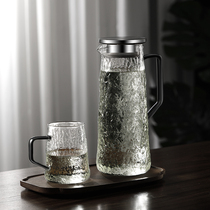 Summer Cold Kettle High Temperature Resistant Glass Cool Kettle Household Bubble Teapot Zakers Large Capacity Cool White Open Water Cup Suit