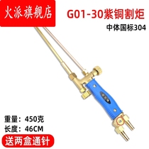 All copper g01-30 100 300 type shooting straight nozzle straight head torch oxygen cutting gun straight