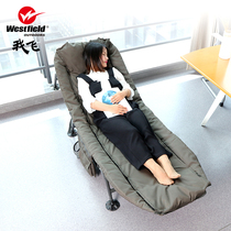 I fly lunch break folding bed single bed office lounge chair portable bed home escort simple bed nap artifact