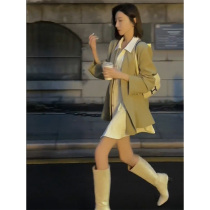 2022 new early autumn dress fried street suit shirt skirt set dress high-grade cold style small fragrance womens wear