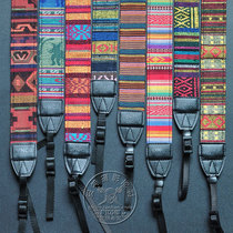 Clearance processing Personality ethnic style micro single halter neck messenger lanyard SLR camera shoulder strap Camera strap