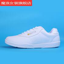 White cheerleading shoes competitive aerobics competition training shoes for men and women children professional shoes aerobics shoes soft soles