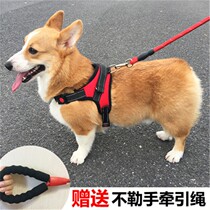 Dog Traction Rope Dog Rope Pet Small Medium Dog Teddy Vest Style Item Ring Chest Harness Puppies Dog Chain Sub