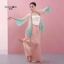 Liuge classical dance embroidery gauze clothes fairy air elegant gradient practice clothes female adult Tang music dance clothes performance costumes