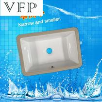  Small 12 14 16 inch square ceramic embedded under the counter basin Narrow wash basin Washing machine companion washbasin