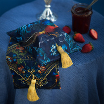 Fanju attitude Jinji European retro light luxury car tissue box Living room tissue set Tissue bag paper pumping cloth art set