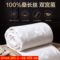 Boyo Home Textile 100% mulberry silk quilted by Double Palace Cocoon Long Suede Cotton Pure Cotton Spring Autumn Quilt by Core Summer Cool quilted by primary and secondary
