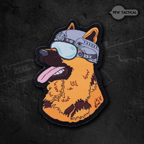 AK27 Tactical Shepherd Dog Magic Chapter Arm Badge Tactical Outdoor Personality Morale Badge 