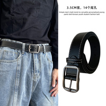 Mens young mens belt jeans belt all-match mens fashion belt black mens fashion