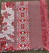 Old fashioned line blanket pure cotton double man bed single-thickness three-meter bed on single knit extra-large earth bed single sofa towels 4 m