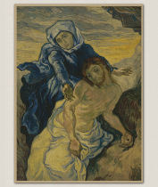 Antique painting retro Kraft paper poster imitation Dutch oil painting No. 092 89 * 123cm