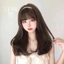Wig female Net red long curly hair daily soft lolita level micro curly hair cute girl Japanese jk full head cover