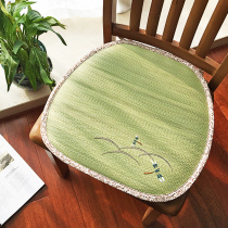 Day Style Tatami Grass Mat summer office Breathable Mat Seat Cushion Student Chair Cushion horseshoe shape