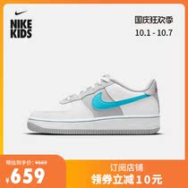 Nike Nike official AIR FORCE 1 LV8 EMB big childrens sports childrens shoes new autumn and winter DJ9993