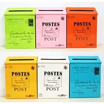Vintage mailbox Tin mailbox Wall hanging suggestion box mailbox Home decoration shooting props Wall wall wall decoration