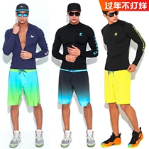 South Korea Men's Diving Suit Split Couple Jellyfish Suit Surfing Suit Men's Sunscreen Long Sleeve Swimsuit Set