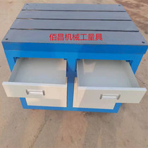 Tapping machine platform 500*800 600*900mm Electric tapping machine flat T-slot cast iron mobile table