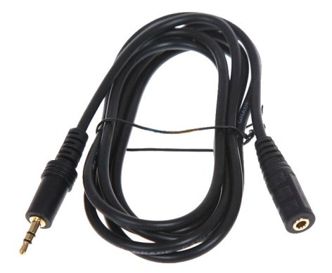 5m Gilded Head Headphone Extension Line Audio Extension Cord 3.5 Male-to-Mother Headphone COMPUTER Extension Line