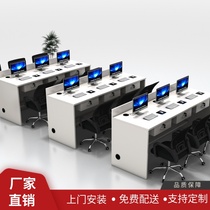 Agent desk bar Sales consultation Welcome service company reception desk Office furniture Real estate agent