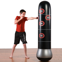 Fitness adult children inflatable vertical boxing post tumbler inflatable sandbag vent toy thickened 1 6 meters high