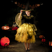 Childrens Halloween costume girl cos costume makeup will female witch costume Dracula vampire dress