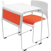 Simple stackable student table training table tutoring class desks and chairs single table chair PP plastic steel table and chair learning table
