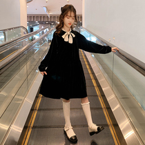 Girl Dress Autumn dress childrens skirt spring autumn 2021 New Korean version of foreign style big childrens dress girl princess dress