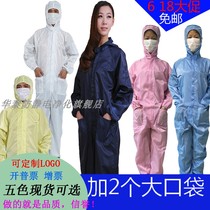 Dust-free clothes anti-static work clothes with pockets dust-proof clothes electronic factory whole body gray clothes spray paint