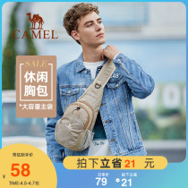 Clear Cabin Camel Chest Bag Leisure Outdoor Sports Single Shoulder Tide Card Diagonal Satchel Multifunction Chest Front Pouch Bag for men and women