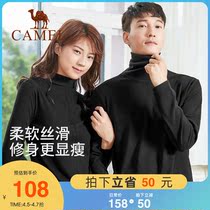 Camel high collar bottom-shirt woman warm lingerie men hitch up and down clothes lovers can outwear the undershirt autumn and winter