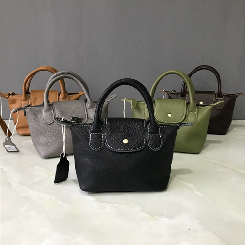 Кожаная сумка на одно плечо, воловья кожа, французский стиль