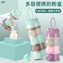 Baby Milk Powder Kit Portable Out Large Capacity Baby Split Storage Tank Mini Trumpet Seal Milk Powder