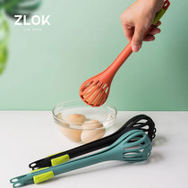 Dual-purpose food clip whisk creative noodle spoon manual blender kitchen baking gadget multifunctional colander