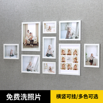 7-inch photo frame non-perforated combination photo wall bedroom wall decoration ins non-perforated background wall