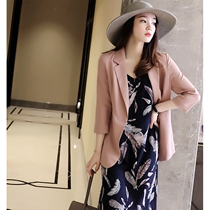 Lightweight and comfortable ~ SNICYKER Tencel blazer womens autumn thin temperament Joker small suit jacket
