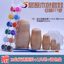 White embryocova DIY special gift propylene 12 color 3ml paint with 2 pens 1 matching color pan full set