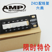 AMP Gigabit distribution frame AMP six unshielded 24-port network distribution frame 8-1933796-2 over test