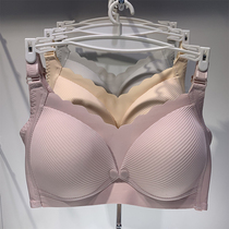 Nursing bra Pu maternity underwear thin section pregnant postpartum female breast milk before opening buckle gathered anti-sagging feeding