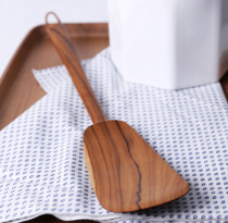 Thai imported chabatree teak cooking spatula non-stick pan shovel enamel pan Japanese household solid wood without paint